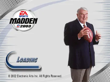 Madden NFL 2003 (US) screen shot title